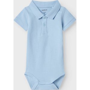 NAME IT NBMHADDO SS POLO BODY Jongens Kledingset - Chambray Blue - Maat 62