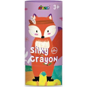 Avenir Silky Crayon: VOS, 12 kleuren, in tube diam.7.5x16cm, 3+