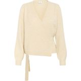 Saint Tropez - Wikkelvest - Beige - Dames - Met Pofmouwen