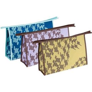 SET TOILETTASSEN PVC 4 AFMETINGEN/4 KLEUREN ASS
