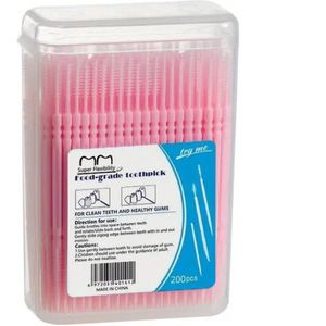 Tandenstokers-Tandenragers-Borsteltjes-Tand & Mondverzorging-reinigingsgereedschap voor tanden - dubbelzijdig - dubbele kop