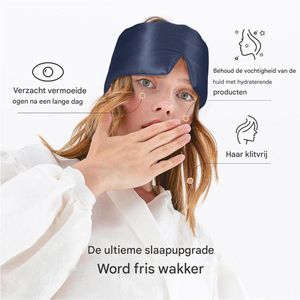 Zijden Slaapmasker - Deep Sleep Mask - 100% Pure Moerbeesisse & Volledige Verduistering - 1 - Voor Reizen/Nachtrust Zwart