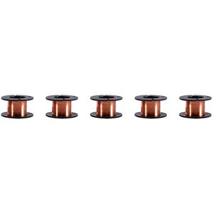 5 stuks koper geëmailleerde draden 0,1 mm 15 m magneetdraad geëmailleerde lengte reparatiedraad