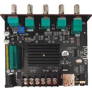 TWS Bluetooth 2.1 Sound Channel Subwoofer Stereo Amp Module Power Amplifier for Home Theater Speakers
