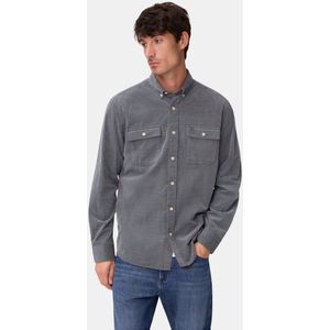 camel active - Hemd - Inktblauw - Lange Mouwen - Opgestikte Zakken