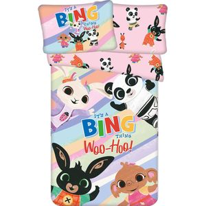 Bing Bunny - Dekbedovertrek - Multikleur - 135 x 100 cm + 40 x 60 cm - Katoen