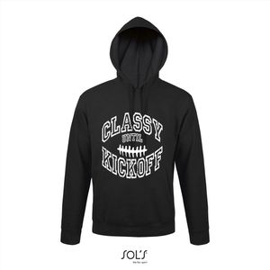 Hoodie 3-161 Classy until Kickoff - Zwart, xxL