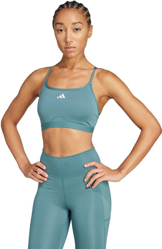 adidas Performance - Sportbustier Essentials - Groen - Polyester