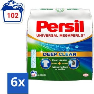 Persil Waspoeder Megaperls Power 17 Wasbeurten 1,02 kg - Voordeelverpakking - 6 stuks