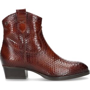 Tamaris Enkellaarsjes cognac - Maat 38