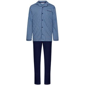 Pastunette Pyjama Starlit - Katoen - Blauw - Doorknoop - Maat 3XL