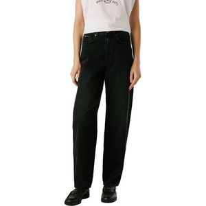 Pepe Jeans - Addison Barrel - Hoogzittende Jeans - Diepzwarte - Losse Pasvorm