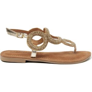 Lazamani Gita Leren Dames Sandalen Gold Maat 39