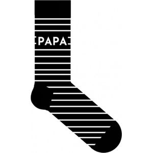 the big gifts-sokken-papa-zwart-wit-maat40/45