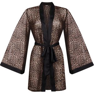 Hunkemöller Kimono Leopard Zwart XS/S