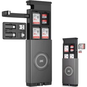 All-in-One High-Speed USB 3.1 SD/Micro SD Kaartlezer met Multi-Adapter Kabels en Kaarthouder