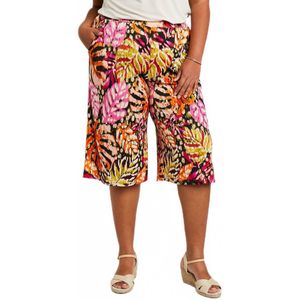 Bedrukte wikkelrok met elastiek in de taille