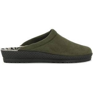 Rohde - Neustadt - Slipper - Groen - Microvelour - Vachtvoering - Hakhoogte 2,5 cm