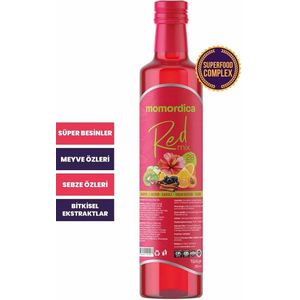 MOMORDICA Detox Red Mix Superfood-complex L-Arginine Kardemom Bosbes Aronia Taurine - 250 ml