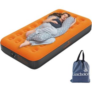 Zelfopblazend Luchtbed - Opblaasbaar Matras voor 1 Persoon met Draagbare Pomp - Perfect voor Camping en Reizen