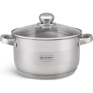 Edënbërg Classic Line - Kookpan met Deksel - RVS - Ø 22 cm