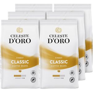 Celeste d’Oro - Finest Classic - Koffiebonen - Arabica - Lungo Koffie - Voor Ieder Moment - 6 x 250g