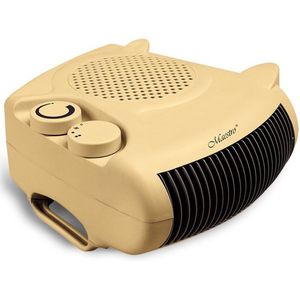 Maestro - Elektrische ventilatorkachel 2000W Drie werkingsmodi Warme en koude ventilator Horizontaal Verticaal - Beige