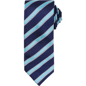 Stropdas One Size Premier Navy / Turquoise 100% Polyester