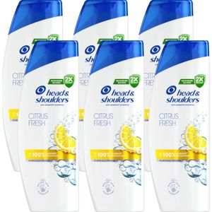 Head & Shoulders Shampoo – Citrus Fresh - 6x250ml - Voordeelverpakking