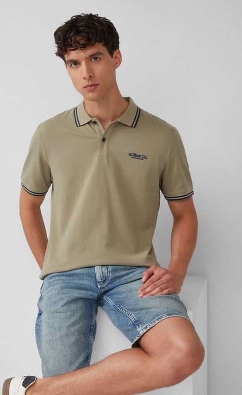 Poloshirt - Katoenen Piqué - Normale Pasvorm - Korte Mouwen