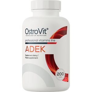 Vitaminen - Vitamin A, D, E & K - 200 Tabletten - OstroVit - ADEK - Supplement