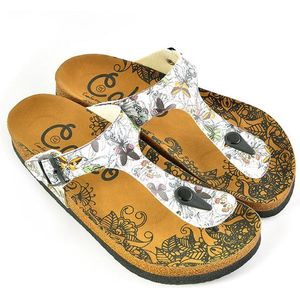 GOBY - Butterfly - Slippers - Sandalen -Hoge kwaliteit - Handmade - Maat 38