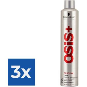 OSIS Haarspray - Session Strong Control 500 ml - Voordeelverpakking 3 stuks