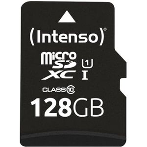microSDXC geheugenkaart 128GB Class 10 UHS-I met SD-adapter