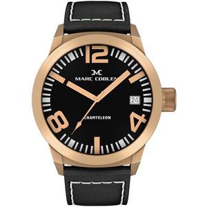 Marc Coblen XL Horloge met Verwisselbare Lunette en Horlogeband - MC45R1 Rosegoud - 45mm