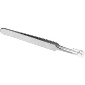 Allecto Plus - Roestvrijstalen Pincet voor Mee-eters, Acne en Comedonen, 3.4in haak clip met gebogen en schuine punt