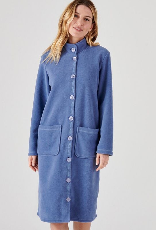 Damart - Fleece kamerjas - Blauw - 100% Gerecycled Polyester