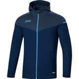 Jako Champ 2.0 Jas Met Capuchon Kind Marine Blauw-Donker Blauw-Hemels Blauw Maat 152