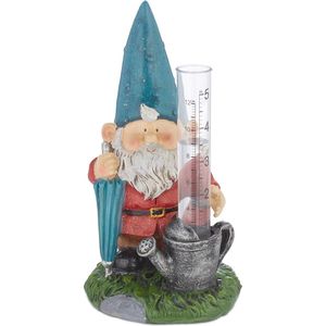 Kleurrijke tuinkabouter regenmeter - Weerbestendige analoge pluviometer voor buiten decoratie