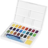 Faber-Castell waterverf - boxs met napjes - afneembaar palet - 24 kleuren - FC-169724