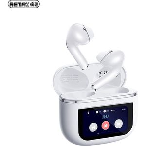 Remax CozyPods Draadloze Bluetooth Oordopjes – met Touchscreen – ANC Noise Canceling – Slimme Technologie – Lange Batterijduur – Wit