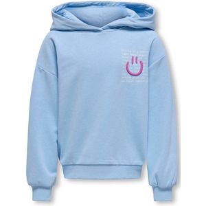ONLY kids meisjes trui GINA Open Air Cloud Dancer Text/Catleya Orchid Smily Regular Fit