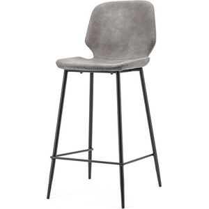 Industriële barkruk - Barkruk - Industrieel - Barstoel - Stoel - Kruk - Sfeer - Trendy - Bar Chair - Chair - Grijs - 94 cm hoog