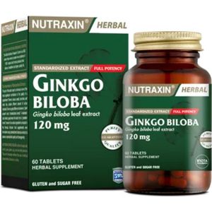 Nutraxin Ginkgo Biloba 120 mg 60 tabletten