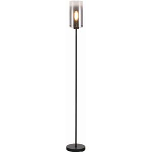 Ventotto Vloerlamp 1 lichts zwart / smoke glas - Modern - Freelight - 2 jaar garantie