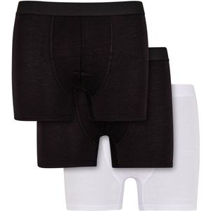 Urban Classics - Bamboo Retro 3-pack - Boxershorts - Zwart/Wit