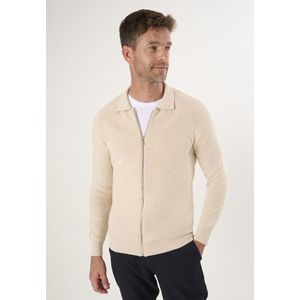Felix Hardy Vest Met Rits - Cardigan - 100% Katoen Heren Beige - 2Xl