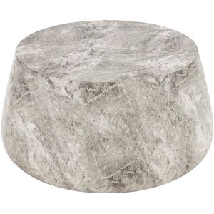Goossens Orsta Salontafel - Glasvezelbeton - 80 x 45 x 80 cm - Rond