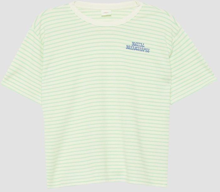 s.Oliver - RED LABEL Junior - T-shirt - Mint - Met Belettering