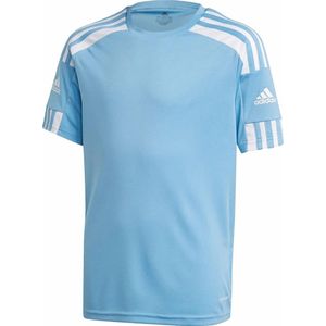 Adidas Squadra 21 Shirt Korte Mouw Kinderen - Hemelsblauw / Wit | Maat: 176